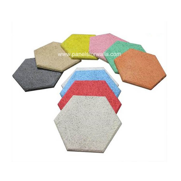 Wood Hexagon Tiles ｜Hexagon Sound Absorbing Wall Tiles - Panels for Walls
